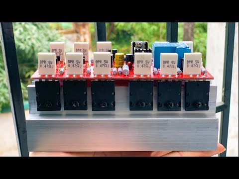 DIY powerful Amplifier using 12 Transistors 2SC5200 & 2SA1943 | DCA Project