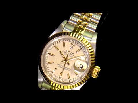 Lady's 18k Yellow Gold/Stainless Steel Rolex Datejust Automatic Wristwatch
