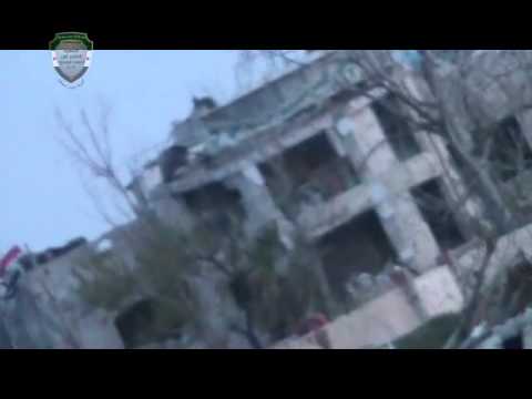 استهداف نقاط تمركز قوات النظام قرب حاجز النور في بلدة المليحة في ريف دمشق بواسطة قاذف بي 10 من قبل كتيبة جند الحق