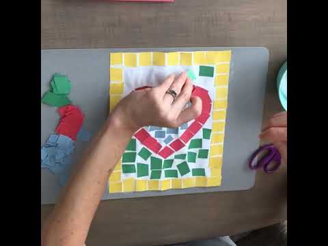 Paper Mosaics Activity for Kids with Free, Printable Templates