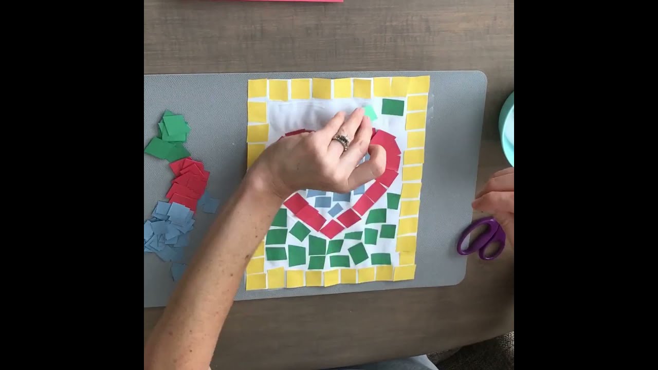 Paper Mosaics Activity for Kids with Free, Printable Templates