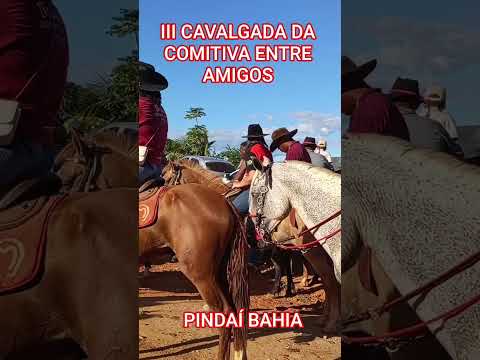 III CAVALGADA DA COMITIVA ENTRE AMIGOS FAZENDA PESQUEIRO II PINDAI BAHIA #cavalgada