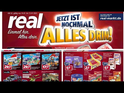 🛒 Real Katalog Prospekt 10. bis 15. Januar 2022 - Neuigkeiten, Angebote Deutschland 🇩🇪