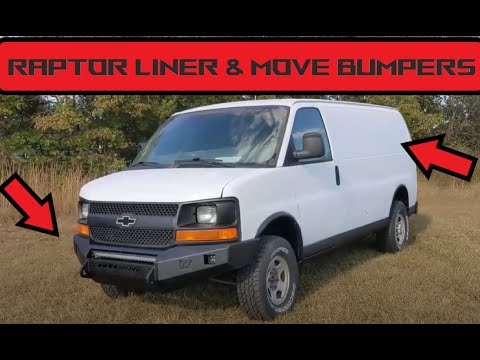HOW NOT TO RAPTOR LINE A CHEVY EXPRESS VAN MOVE BUMPERS #3w1b #trending