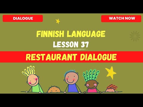 Diálogo de restaurante em finlandês | Aula de finlandês para iniciantes | Finlandês 2023