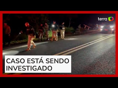 Quatro PMs morrem em batida entre carreta e viatura em rodovia de Goiás