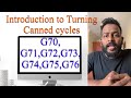 Introduction To ISO Turning Canned Cycles G70 G71 G72 G73 G74 G75 G76 For CNC Fanuc Haas Mitsubishi