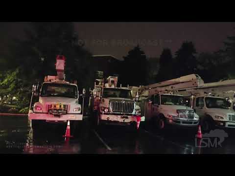 10-26-2021 Plymouth, MA-Noreaster Power Crews ready to respond as heavy rains begin
