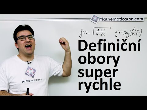 Definiční obory funkcí - super rychlá metoda - Jak na to