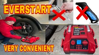How To Use The Air Compressor on EVERSTART Power Station-Jump Starter Your Vehicle& More #JennaVlogs