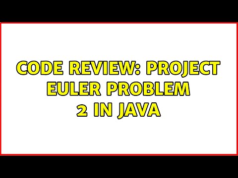 Code Review Project Euler Problem 2 In Java