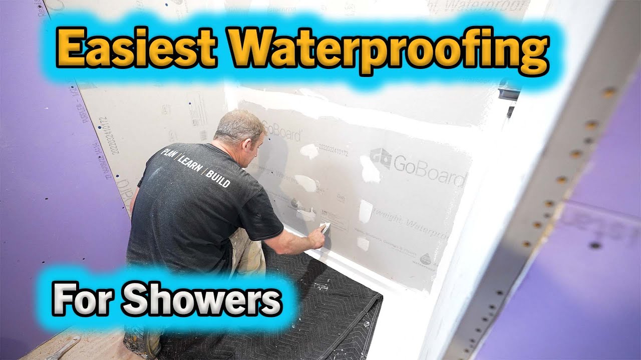 Easiest Waterproofing for Showers | Go Board | PLAN LEARN BUILD