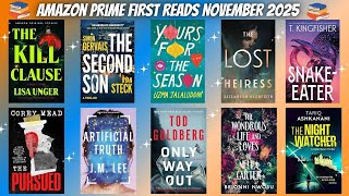 ✨AMAZON PRIME FIRST READS✨ November 2025 l Descriptions & Genre l Pre Release