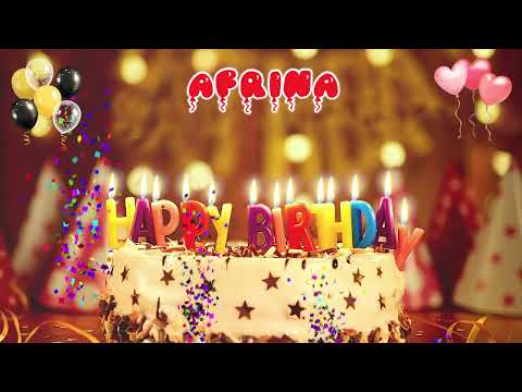 AFRINA Happy Birthday Song – Happy Birthday to You