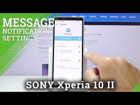 How to Manage Messages Notification in SONY Xperia 10 II – Change Messages Notification