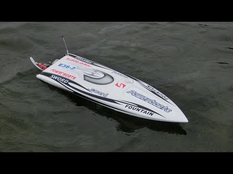DTRC SWORD E36 RC Boat First Run ラジコンボート