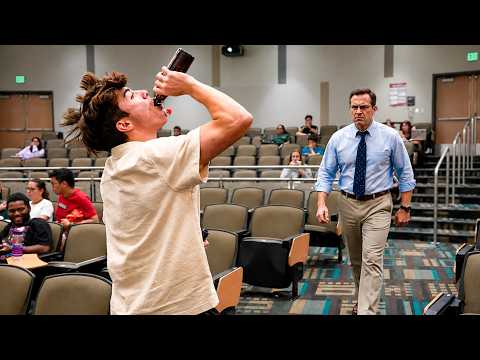 Drinking in College Lecture Prank