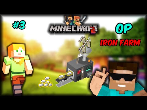 let's build IRON FARM in Minecraft Multiplayer #3