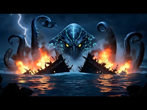 Kraken vs U.S. Navy – Giant Sea Monster Attack at Sea
