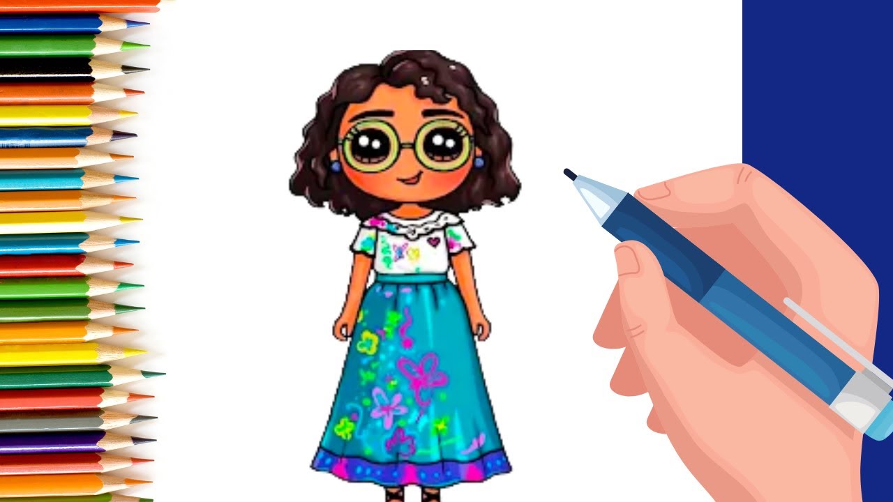 How to Draw Mirabel Madrigal Disney Encanto for Kids