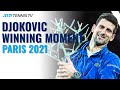 Novak Djokovic vs Daniil Medvedev Match Point & Trophy Lift | Paris Masters 2021