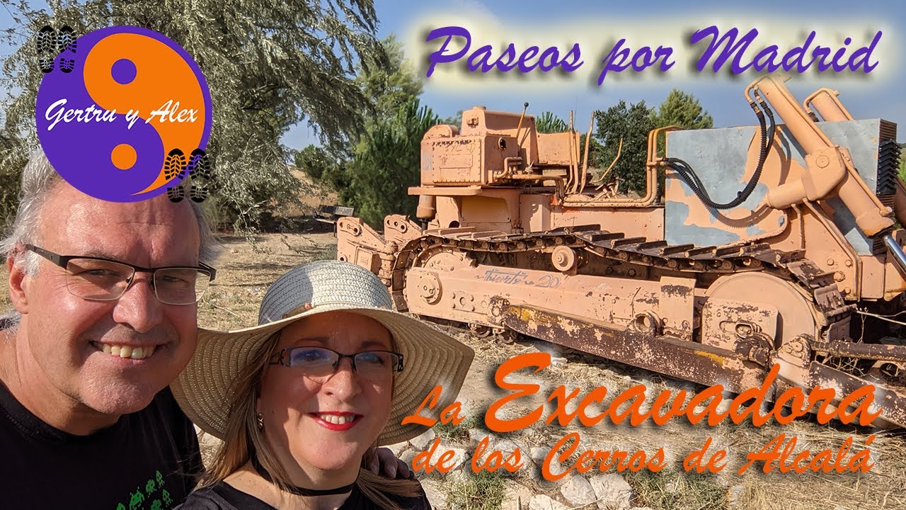 La excavadora del Parque de los Cerros de Alcalá, un monumento a la reforestación 😃😃👩‍🌾👩‍🏭👣👣😎😎