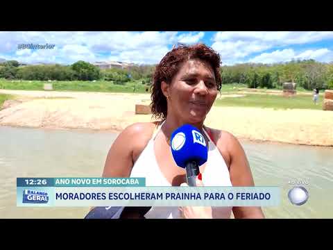 Ano novo em Sorocaba: moradores escolheram prainha para o feriado
