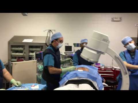 Dr. Sammarone checking the Exact Location of the Procedure