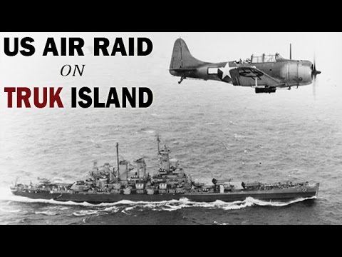 US Air Raid on the Japanese Held Truk Island | 1944 | World War 2 Newsreel