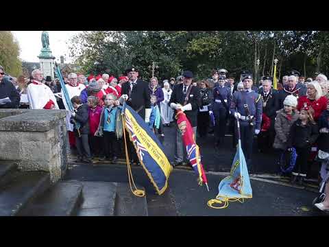 Remembrance service in Hawarden, Flintshire, North Wales, 12.11.2017