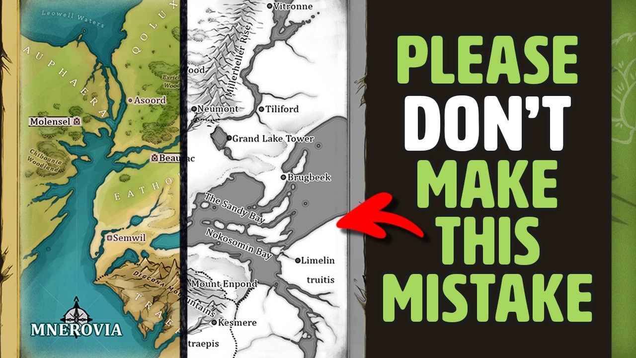 Fantasy Map Basics: Hierarchy & Readability Techniques | Tutorial 2