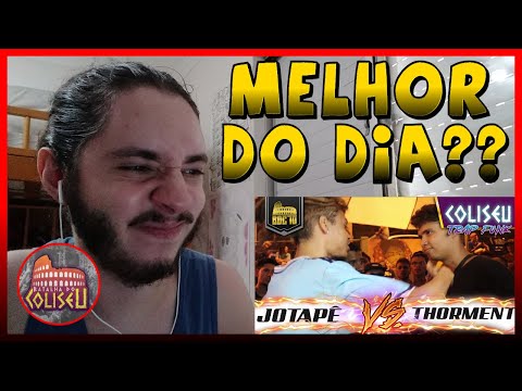 (PEGOU FOGO 🔥🔥🔥) JOTAPE (SP) X THORMENT - SEMI FINAL - BATALHA DO COLISEU - TRAPFUNK | REACT BAUEB