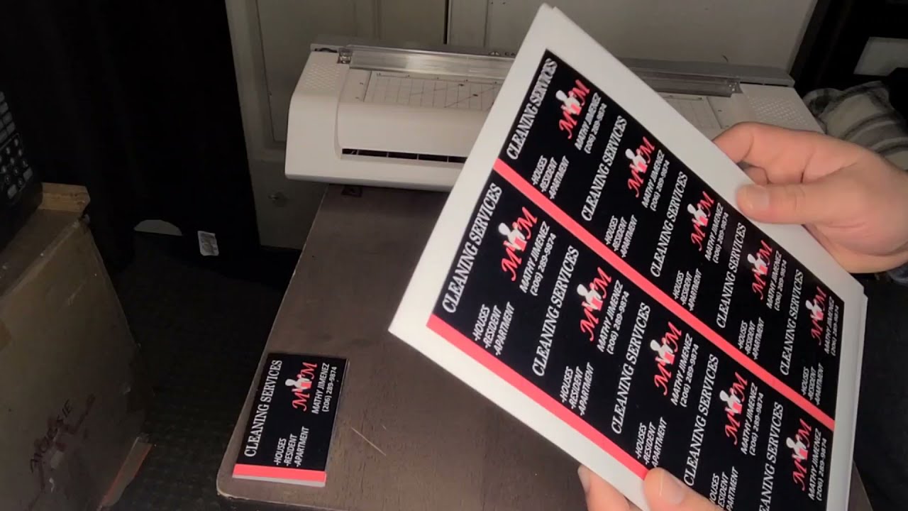 COMO HACER TARJETAS DE PRESENTACION DESDE CASA (Business cards)