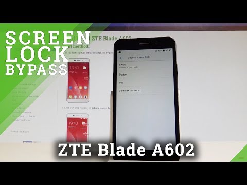 How to Set Up Screen Lock in ZTE Blade A602 - Pattern & Password |HardReset.Info