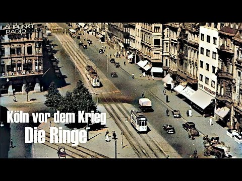 Cologne before the war - The Rings (colorized) - Cologne´s Ring-boulevard - pre-war (colorized)