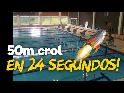 Cómo NADAR 50 mts CROL en 24 segundos/ Cómo NADAR RÁPIDO