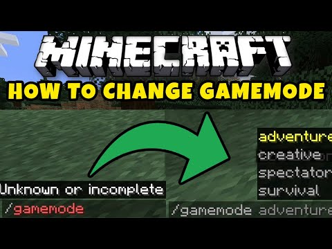Minecraft Java How To Change Game Mode (Survival to Creative Gamemode) Minecraft Tutorial