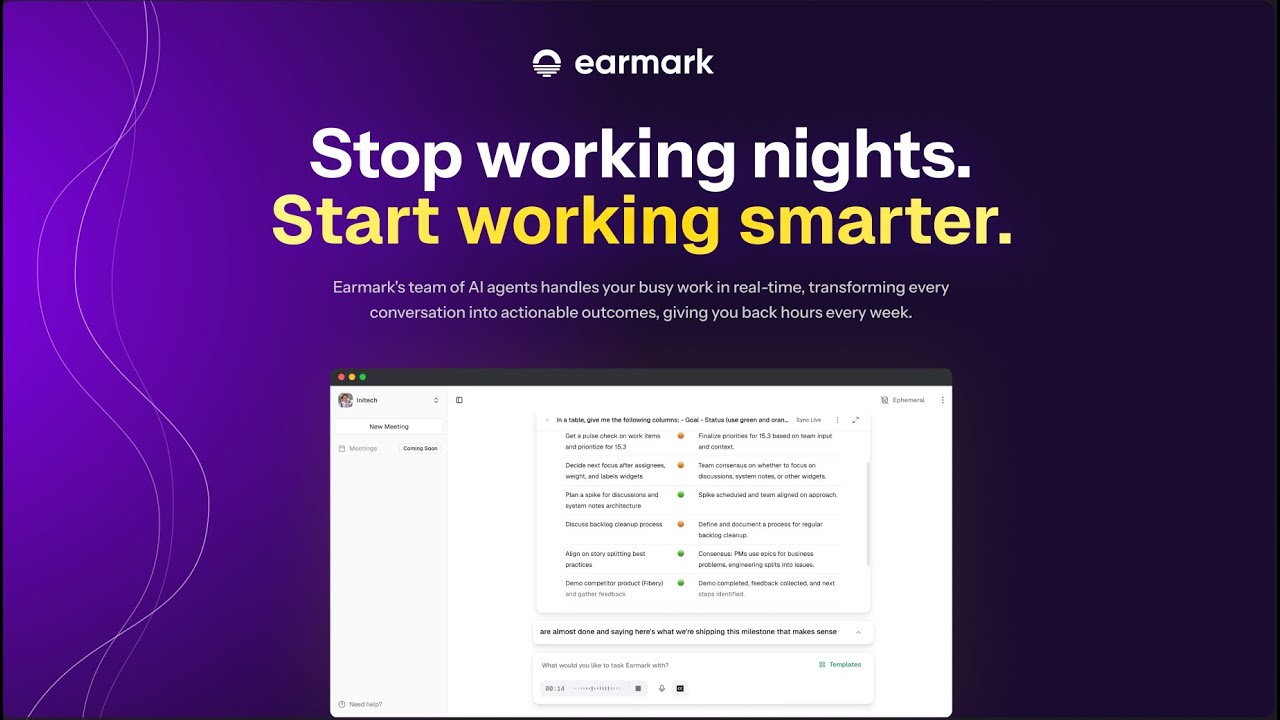 Earmark video preview