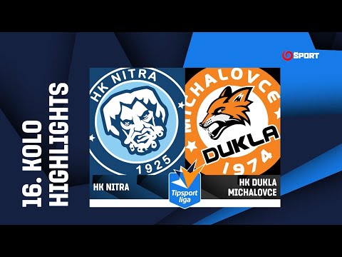 16. kolo: HK Nitra - HK Dukla Michalovce 2:5 (1:2, 1:1, 0:2)