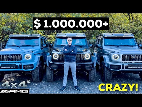 2024 MERCEDES AMG G63 4x4 Squared $1,000,000 BRUTAL Line-Up! FULL Review BRUTAL V8 Sound Exhaust