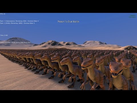 8000 Velociraptors vs 40000 Wolves  | Ultimate Epic Battle Simulator. Please Like and Subscribe :-)