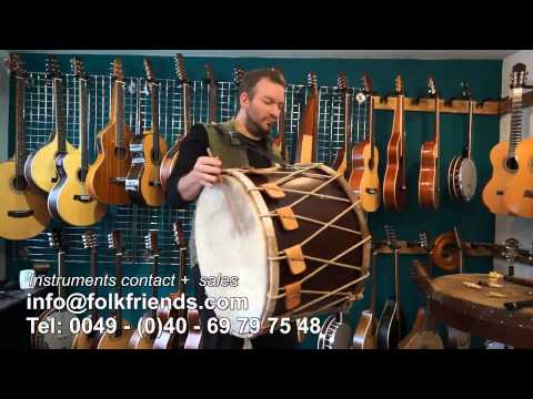 Tupan / Davul groß m. haarigem Fell