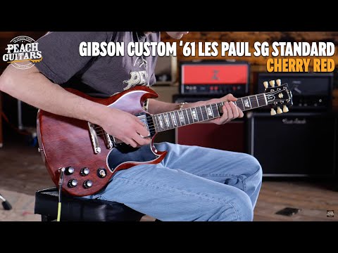 No Talking...Just Tones | Gibson Custom '61 Les Paul SG Standard Reissue Stop-Bar VOS Cherry Red