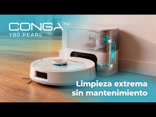 Robot Aspirapolvere e Lavapavimenti Cecotec Conga Y80 Dark Autosvuotamento Navigazione Laser 25000 Pa video