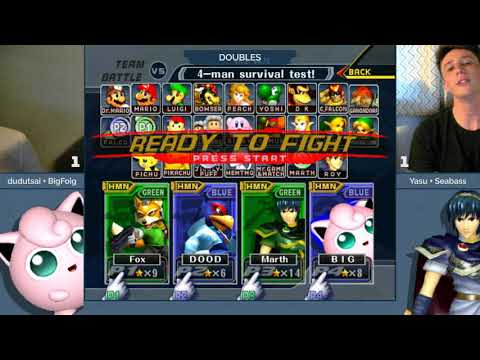 NE Melee Invitational 2018 - BigFoig/dudutsai (Blue) vs. Seabass/Yasu (Green) - SSBM Doubles LR1