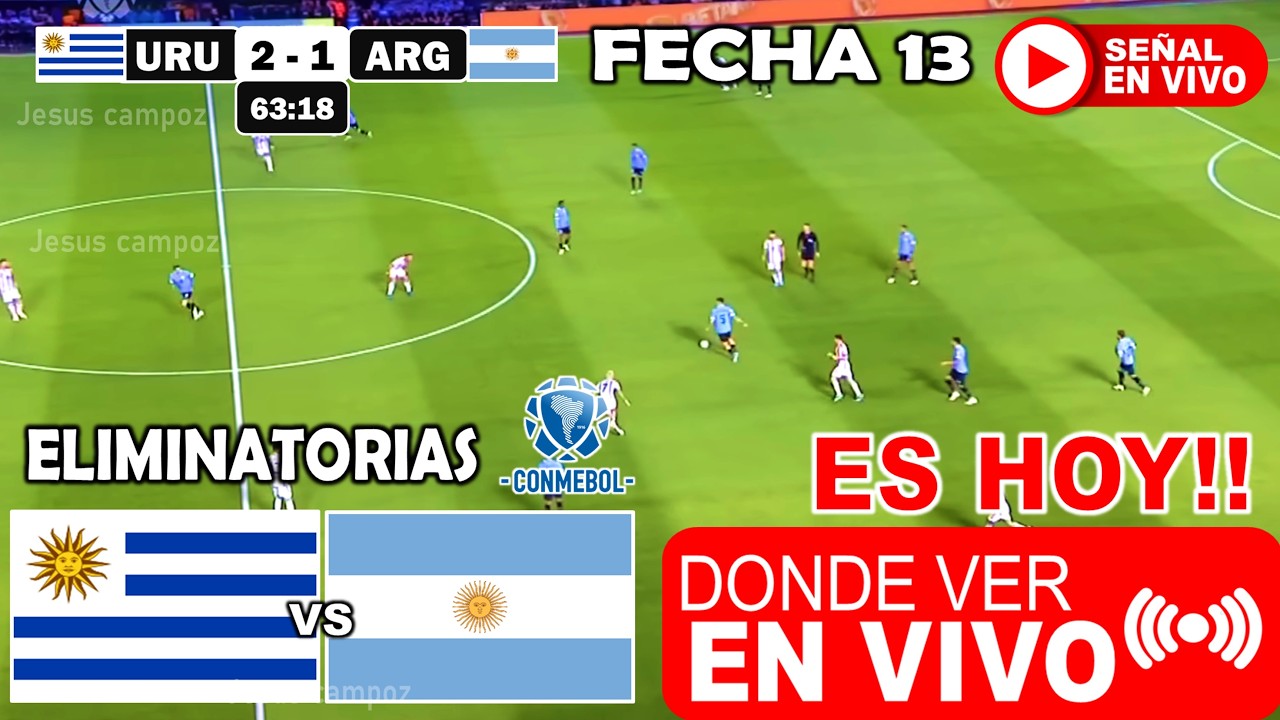 Uruguay vs. Argentina EN VIVO, Donde ver, A que hora juega Uruguay AUF vs. Argentina AFA resumen hoy
