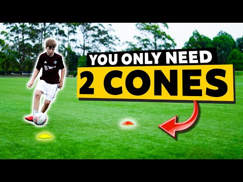 How I Coach with JUST 2 CONES | Soccer Drills