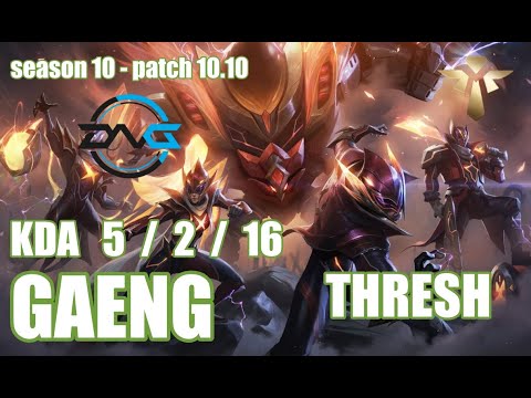 【韓国サーバー/D1】DFM GAENG スレッシュ(Thresh) VS セナ(Senna) SUP - Patch10.10 KR Ranked【LoL】