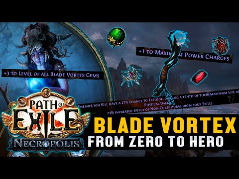 From Zero to Hero - Cold Blade Vortex - HUGE Upgrades!!! | Part 2 | Necropolis | Path of Exile 3.24