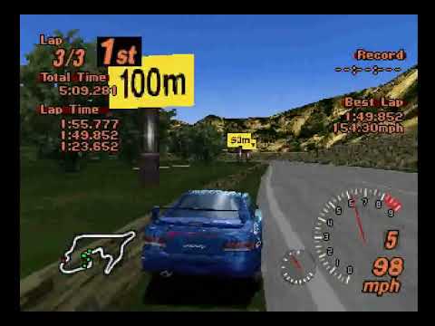 Gran Turismo 2 (PS1) - Grand Touring Car Trophy 2: Grand Valley Speedway (Subaru Impreza)